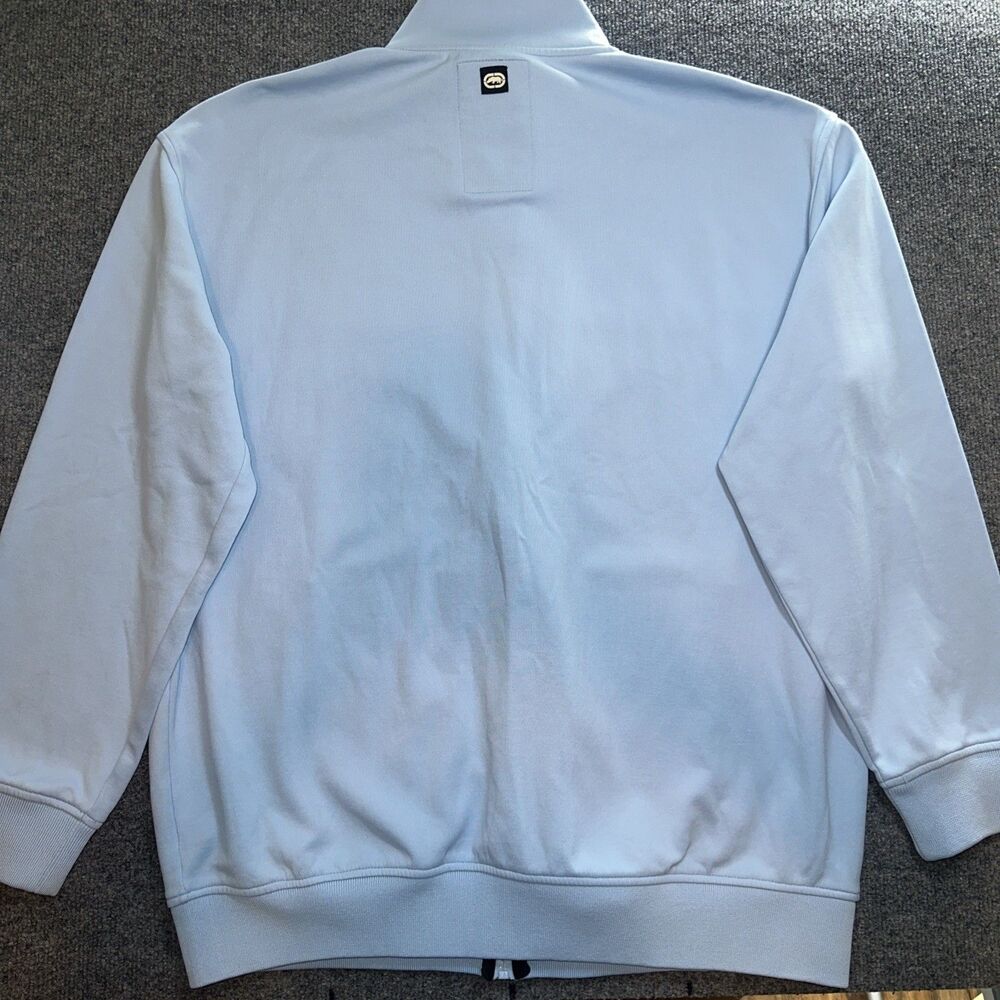 Ecko Unltd Jacket Men's XL Blue Full Zip Collared Embroidered - Picture 9 of 9